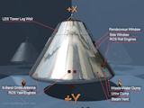Apollo Spacecraft Command Module(CM) from +Y View