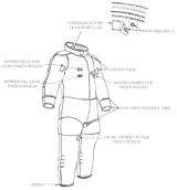 NASA Apollo Spacesuit Pressure garment assembly (PGA) liner