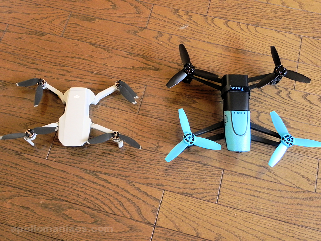 Comparison to DJI Mavic Mini and Parrot Bebop Drone